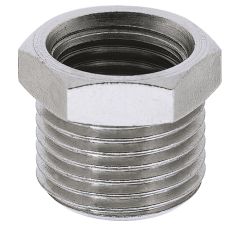 REDUCEERNIPPEL MESSING VERNIKK.1/4"